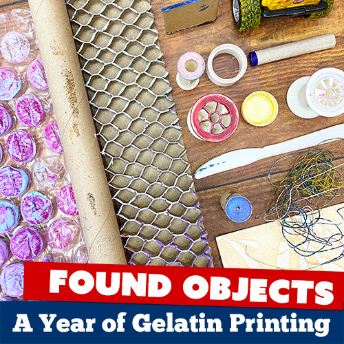 A Year of Gelatin Printing – Balzer Designs Classroom