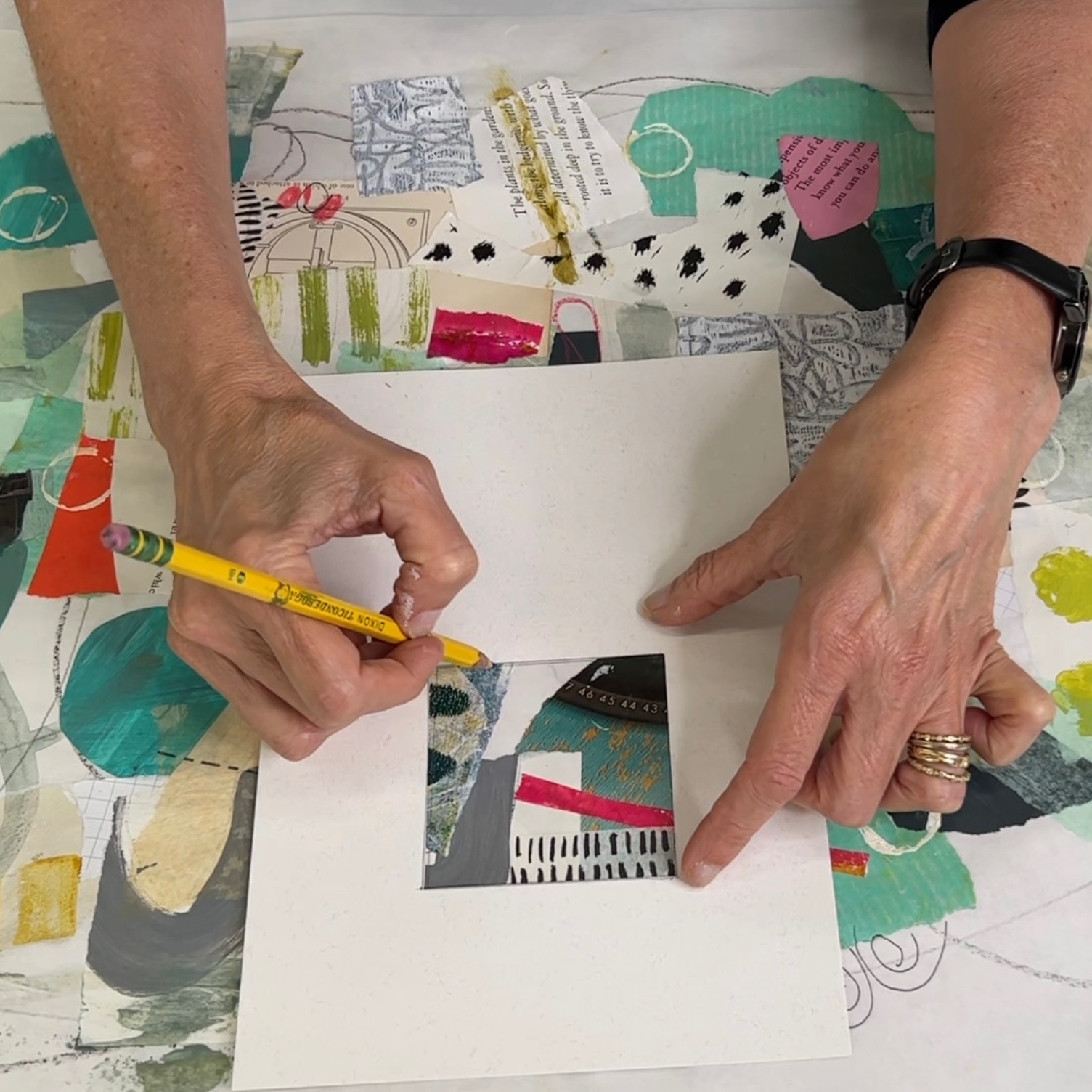 How to Create Collage Paper with Andrea Chebeleu